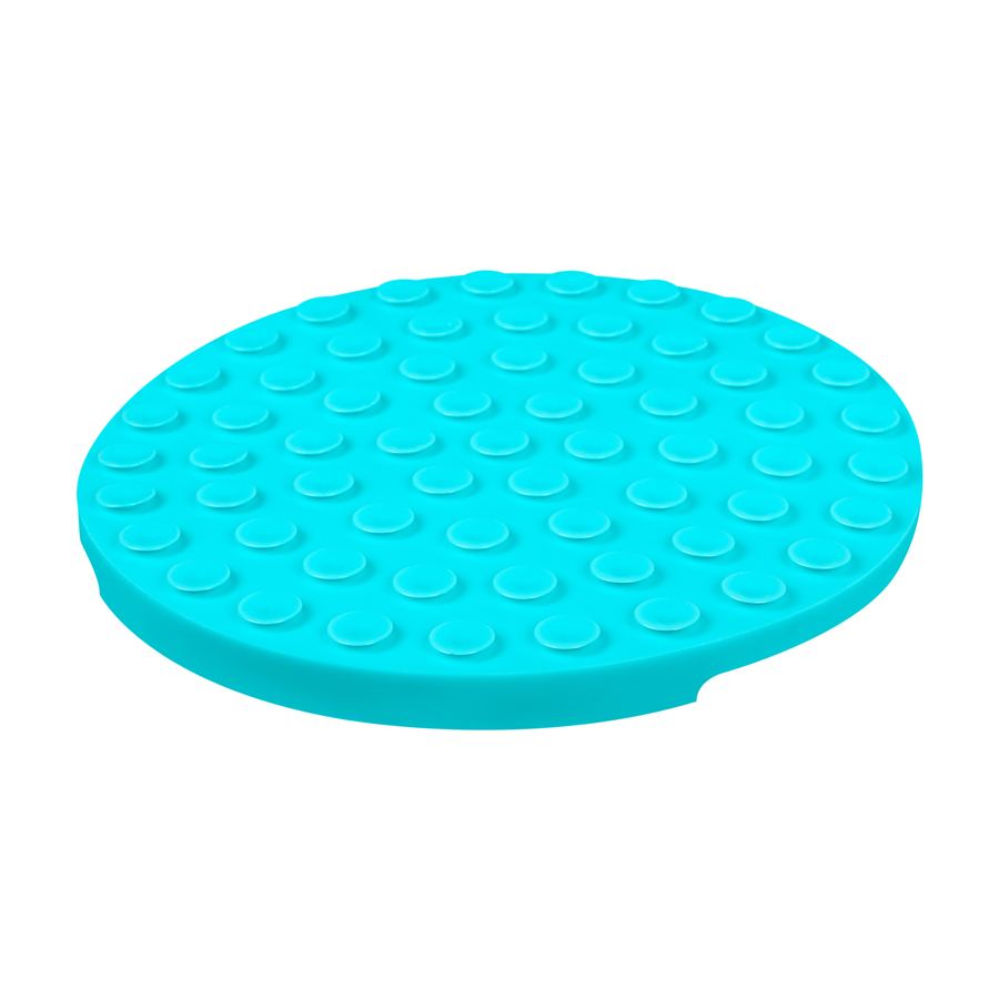 Килимок для злизування і повільного харчування WAUDOG Silicone, 211х211х30 мм, блакитний — фото 5