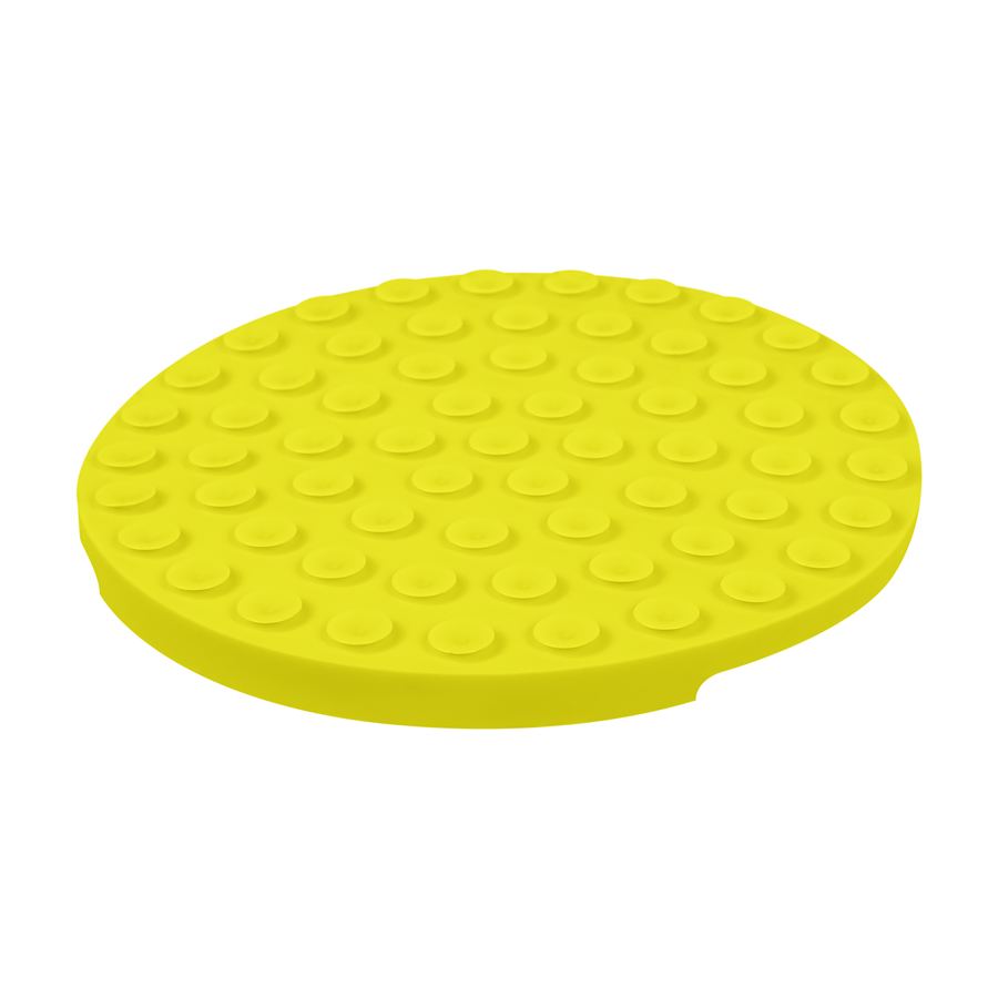 Килимок для злизування і повільного харчування WAUDOG Silicone, 211х211х30 мм, жовтий — фото 5