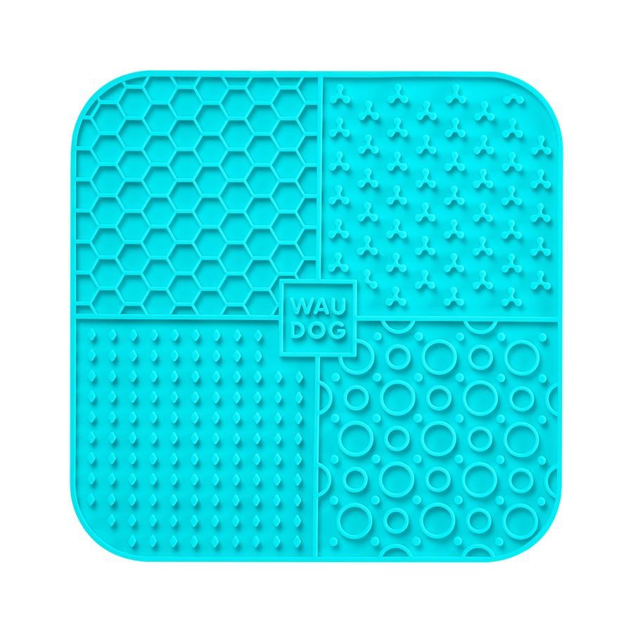 Килимок для злизування WAUDOG Silicone, 190х190х10 мм, блакитний — фото 3
