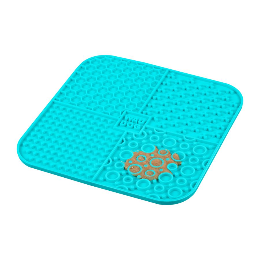 Килимок для злизування WAUDOG Silicone, 190х190х10 мм, блакитний — фото 5