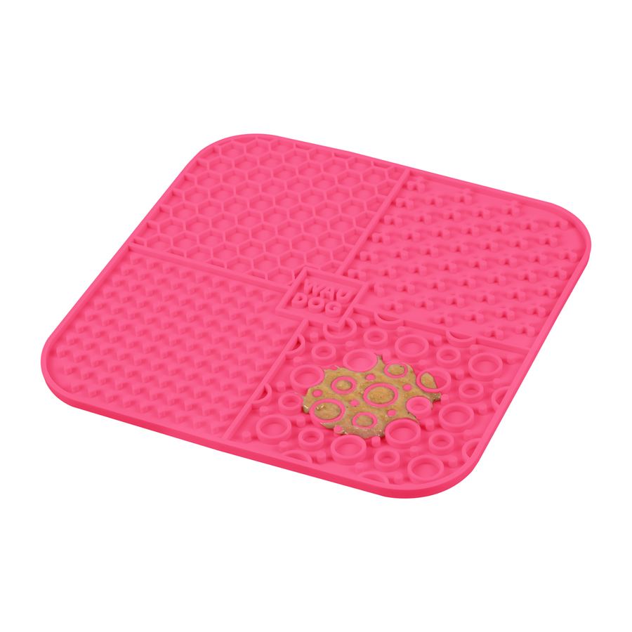 Килимок для злизування WAUDOG Silicone, 190х190х10 мм, рожевий — фото 5