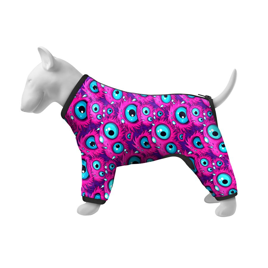 Вітровка для собак WAUDOG Clothes, малюнок "Око монстра", S35, В 47-51 см, С 35-39 см