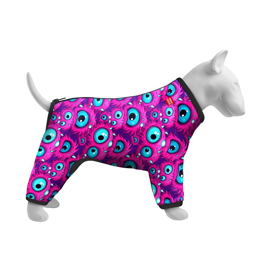 Вітровка для собак WAUDOG Clothes, малюнок "Око монстра", S35, В 47-51 см, С 35-39 см — фото 3