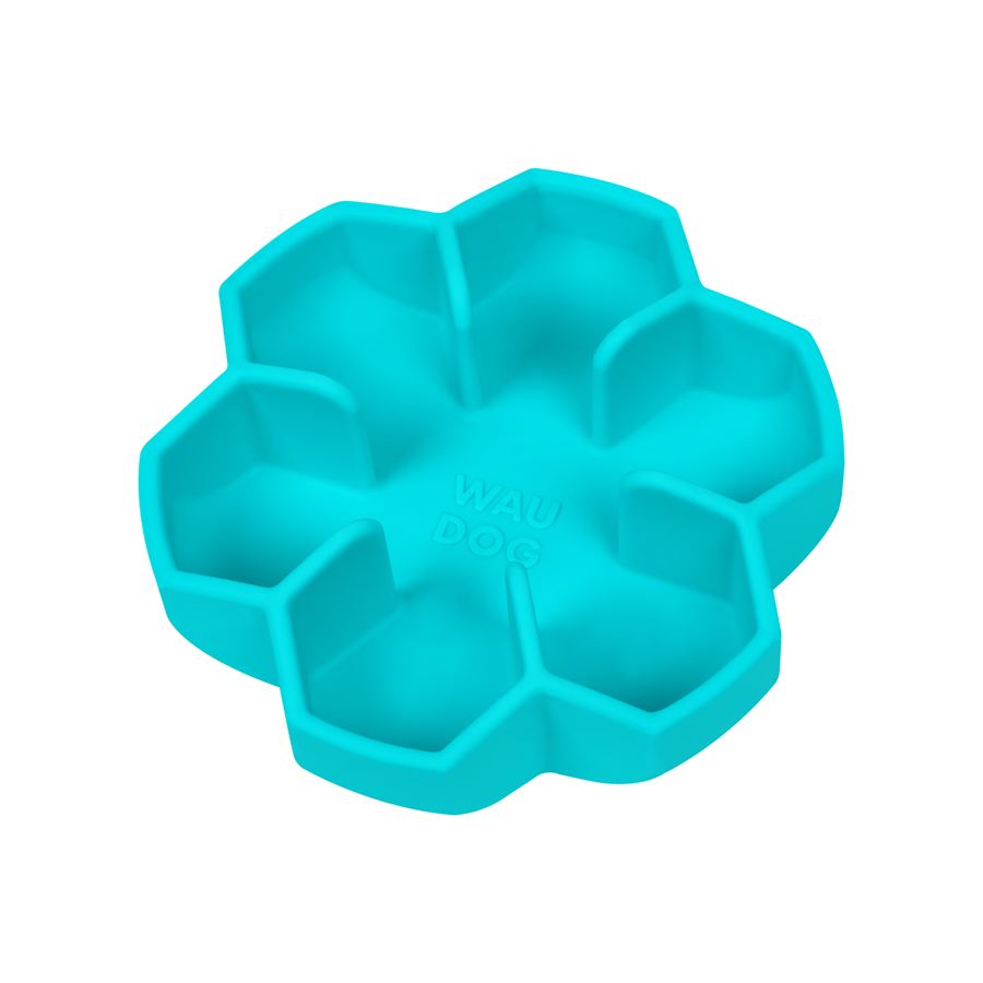 Миска для повільного харчування WAUDOG Silicone, 450 мл, блакитний — фото 5