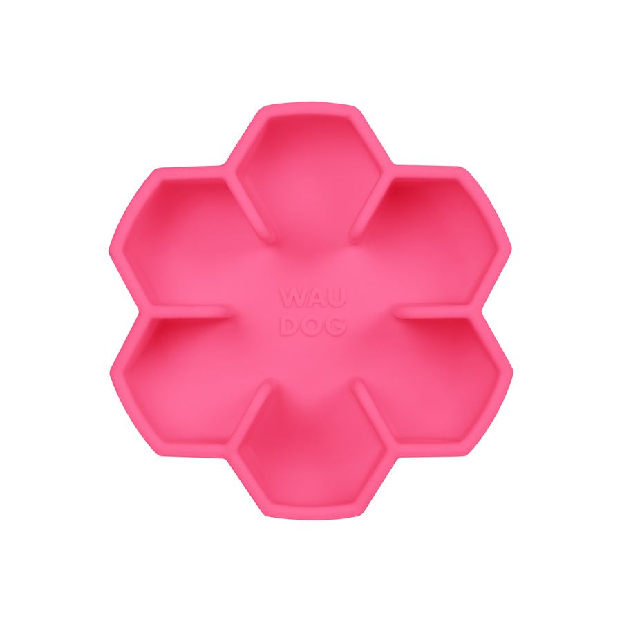 Миска для повільного харчування WAUDOG Silicone, 450 мл, рожевий — фото 3