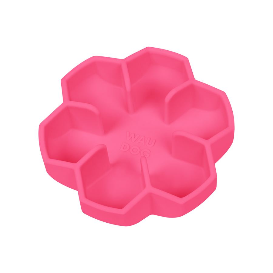 Миска для повільного харчування WAUDOG Silicone, 450 мл, рожевий — фото 5