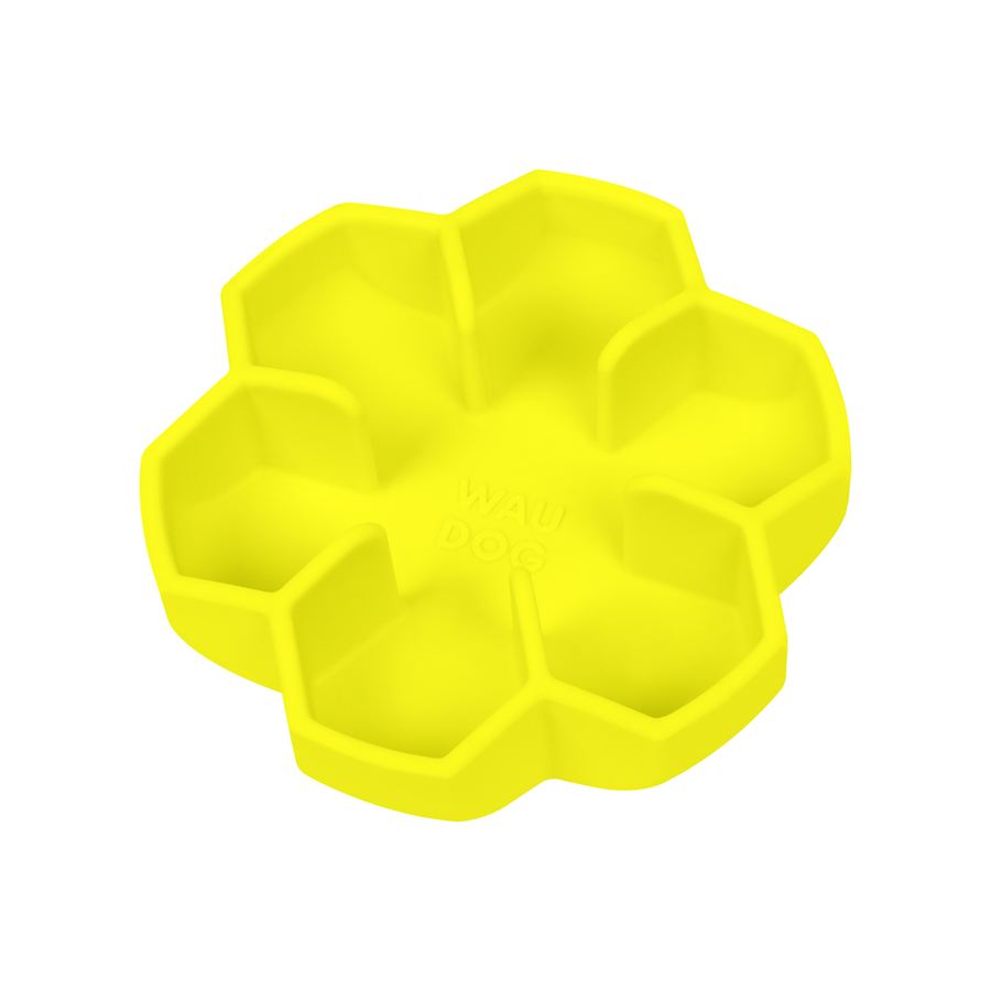 Миска для повільного харчування WAUDOG Silicone, 450 мл, жовтий — фото 5