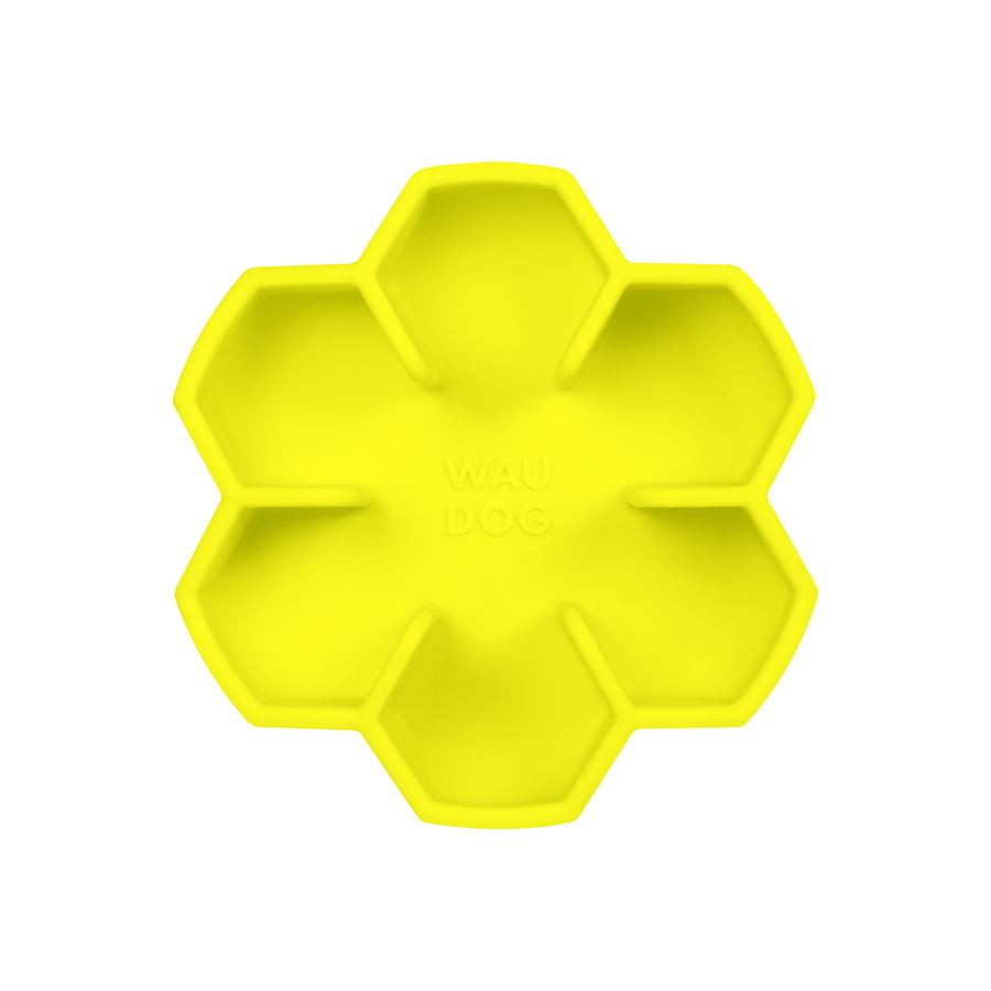 Миска для повільного харчування WAUDOG Silicone, 450 мл, жовтий — фото 3