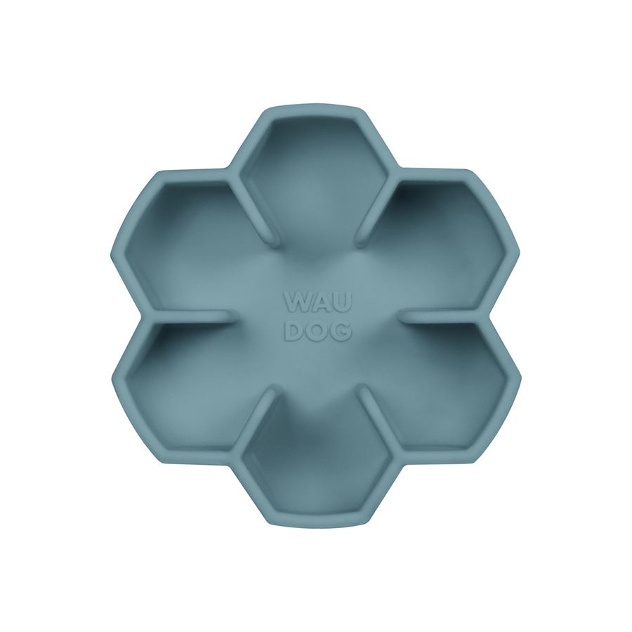 Миска для повільного харчування WAUDOG Silicone, 450 мл, сірий — фото 3