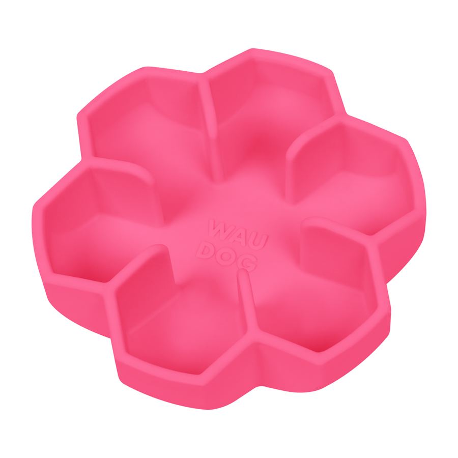 Миска для повільного харчування WAUDOG Silicone, 750 мл, рожевий — фото 5