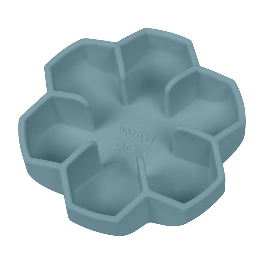 Миска для повільного харчування WAUDOG Silicone, 750 мл, сірий — фото 5
