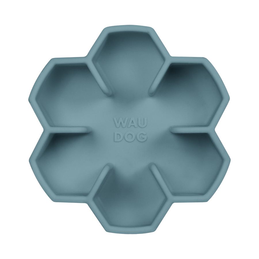 Миска для повільного харчування WAUDOG Silicone, 750 мл, сірий — фото 3