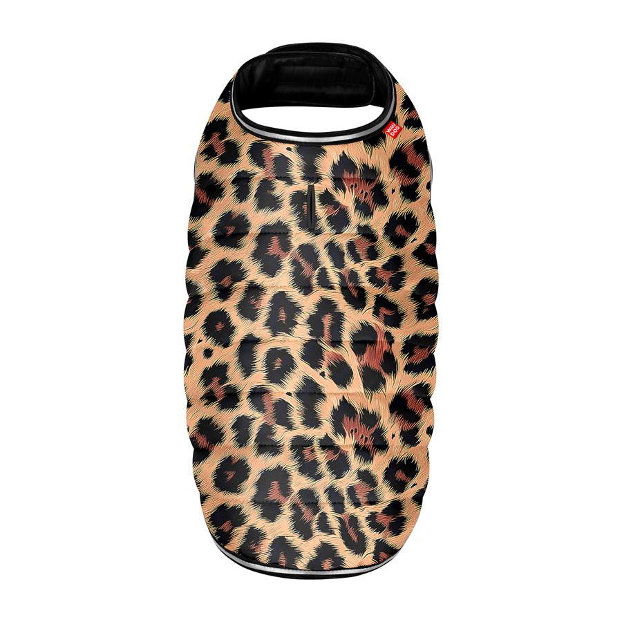 Курточка-накидка для собак WAUDOG Clothes, малюнок "Леопард", L, А 41 см, B 58-70 см, С 42-52 см — фото 3