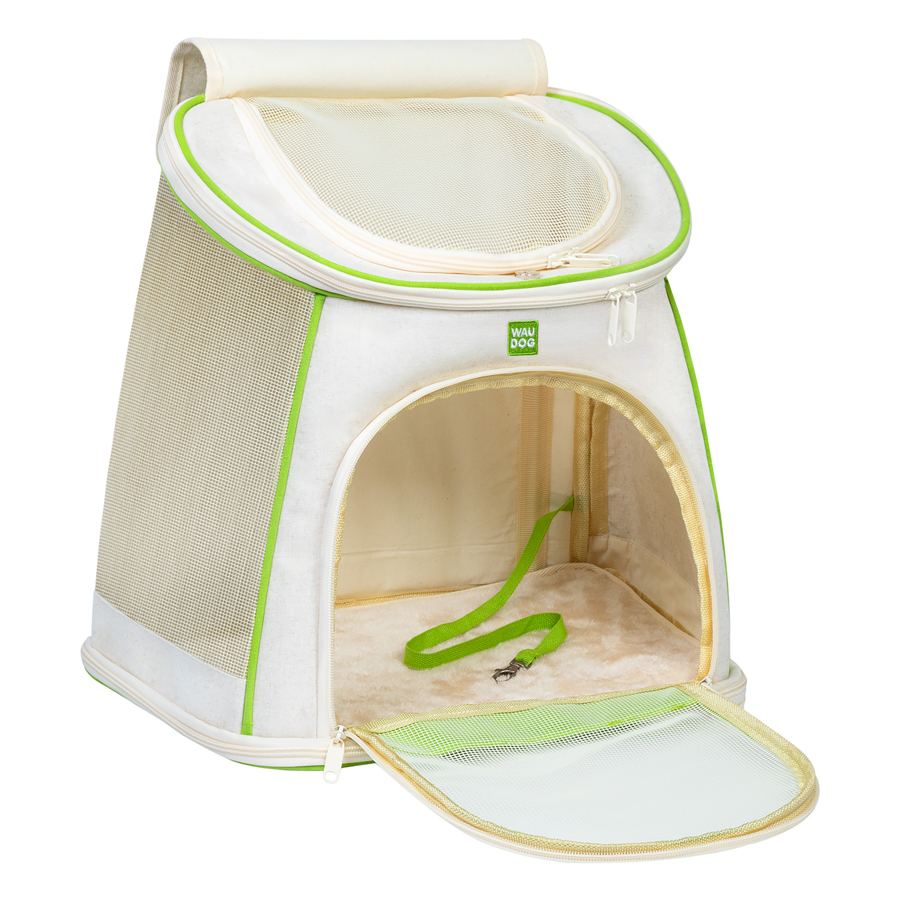 Рюкзак-переноска для котів та дрібних порід собак WAUDOG Relax Eco, 40*40*26 см, до 8 кг — фото 3