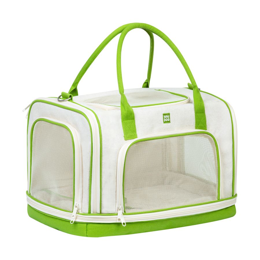 Сумка-переноска для котів та дрібних порід собак WAUDOG Relax Eco, 47x30x28 см, до 8 кг