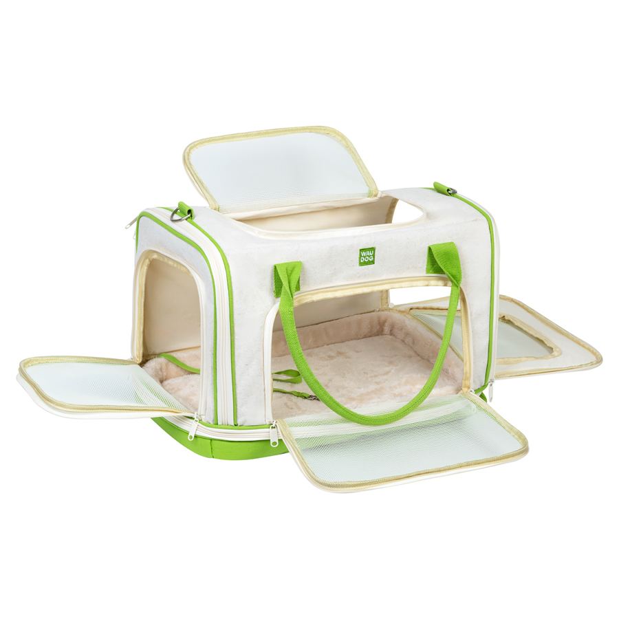Сумка-переноска для котів та дрібних порід собак WAUDOG Relax Eco, 47x30x28 см, до 8 кг — фото 3