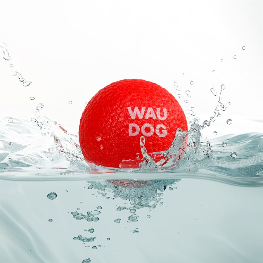 Іграшка для собак WAUDOG Fun Red Ball, спінений термопластичний поліуретан, 70 мм — фото 4