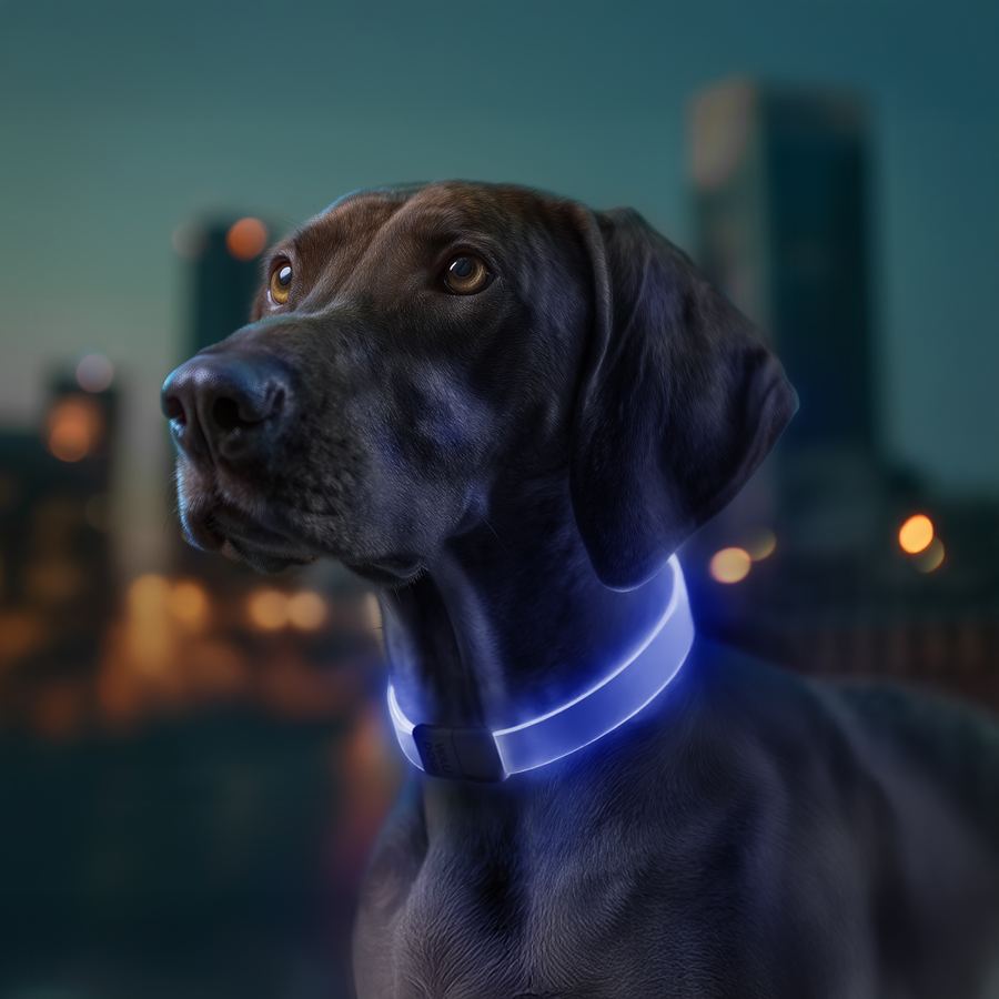Нашийник для собак з підсвічуванням WAUDOG LED, RGB, Type-C, регульований, Ш 25 мм, Дов 60 см — фото 2