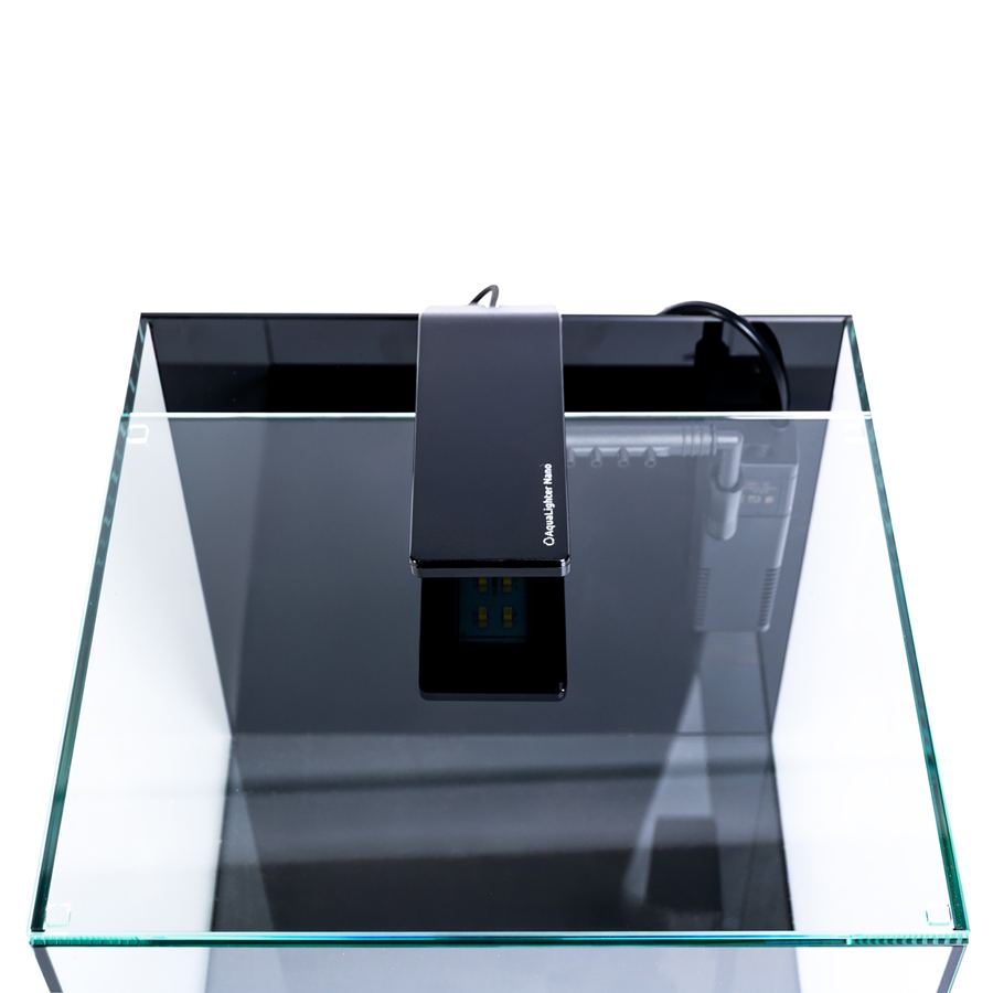 Акваріумний набір BlackCube 20 літрів, з чорною задньою стінкою, 27х27х27 см, скло 4 мм — фото 2