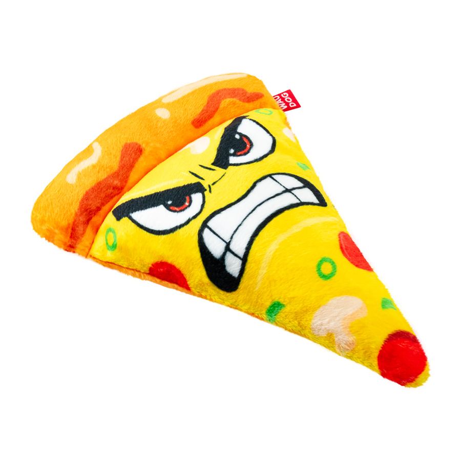 Іграшка для собак WAUDOG Fun Plush Піца, плюш, Ш 16 см, Д 22,5 см — фото 2