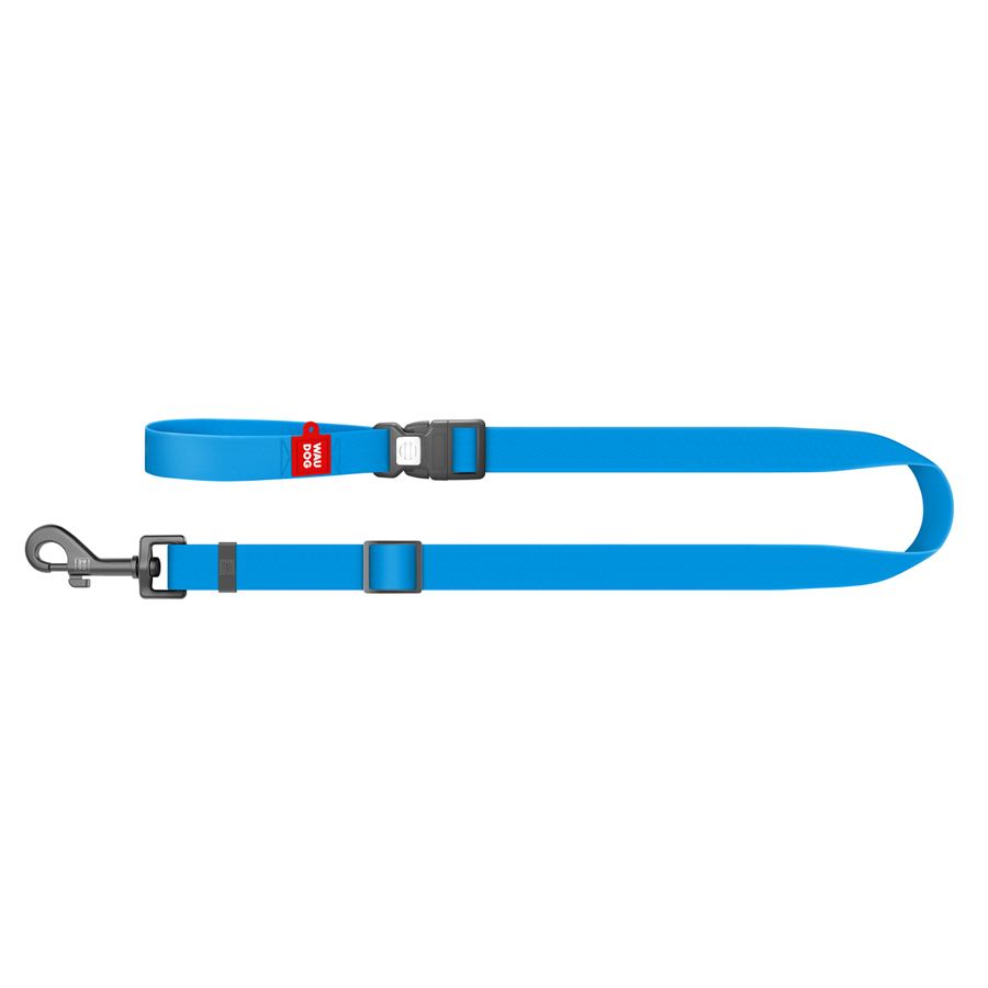 Петля-утримувач для грумінгу собак водостійка WAUDOG Waterproof, L, Ш 25 мм, Дов 70-116 см, А 20-110 см, блакитний