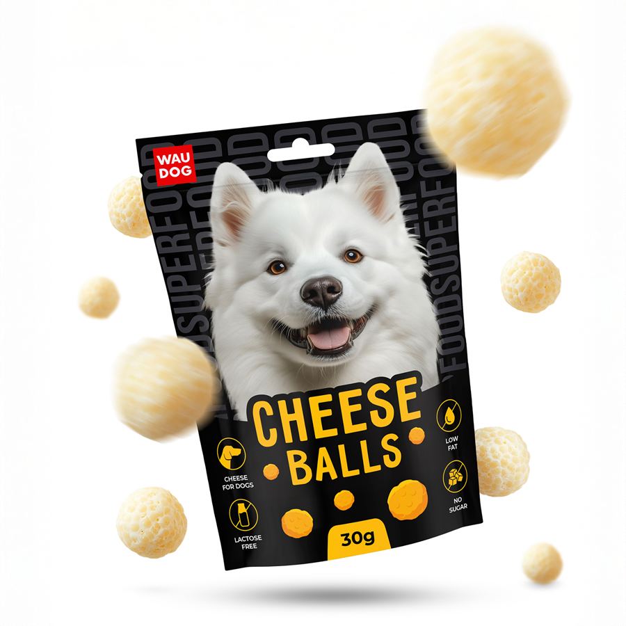 Ласощі для собак WAUDOG Treats Хрусткі сирні кульки, 30 г — фото 3