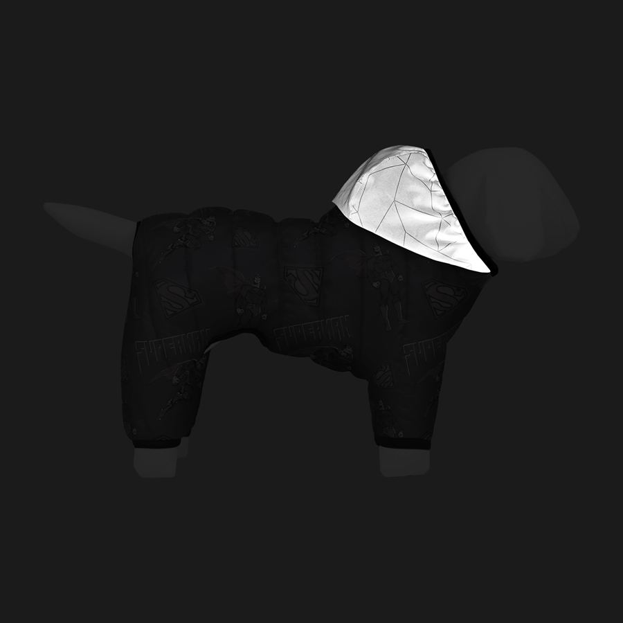 Комбінезон для собак WAUDOG Clothes малюнок "Сила Супермена", S40, В 58-61 см, С 33-38 см — фото 4