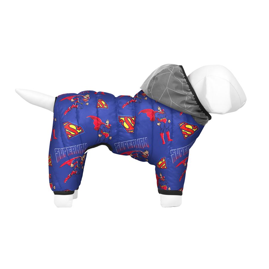Комбінезон для собак WAUDOG Clothes малюнок "Сила Супермена", S40, В 58-61 см, С 33-38 см — фото 3