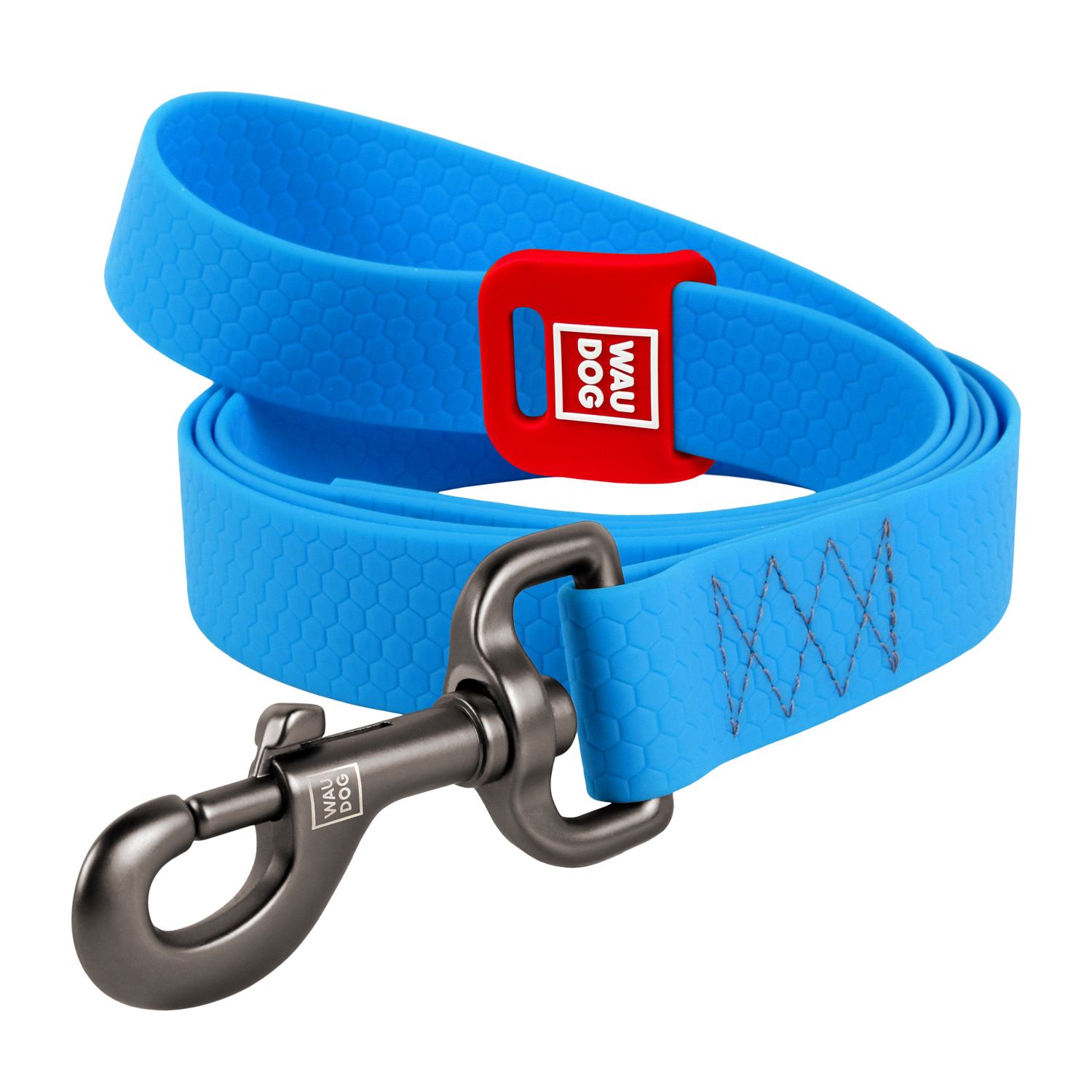 Повідець для собак водостійкий WAUDOG Waterproof, L-XXL, Ш 25 мм, Д 500 cм, блакитний — фото 3