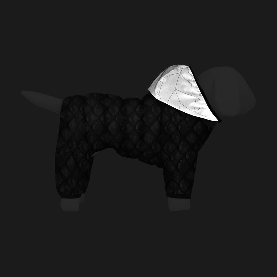 Комбінезон для собак WAUDOG Clothes малюнок "Луска", M45, В 57-60 см, С 41-44 см — фото 4