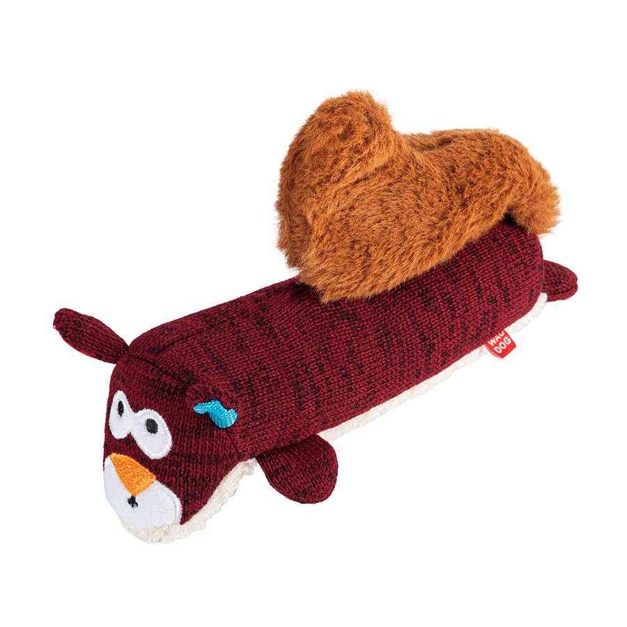 Іграшка для собак WAUDOG Fun Plush Білка, трикотаж, Ш 5 см, Д 18 см, M — фото 2