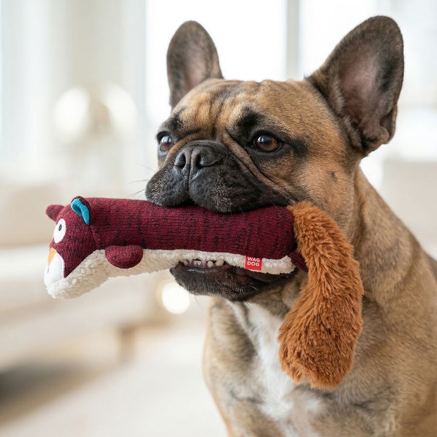Іграшка для собак WAUDOG Fun Plush Білка, трикотаж, Ш 5 см, Д 18 см, M — фото 4