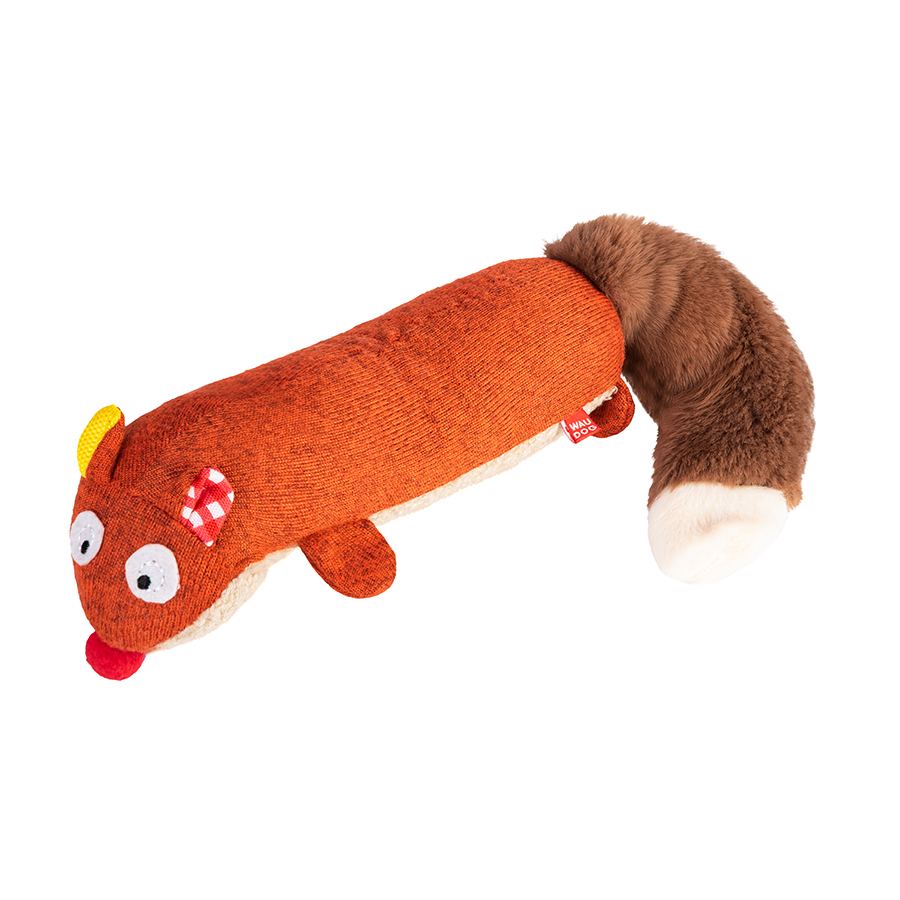 Іграшка для собак WAUDOG Fun Plush Лисиця, трикотаж, Ш 5 см, Д 18 см, M — фото 2