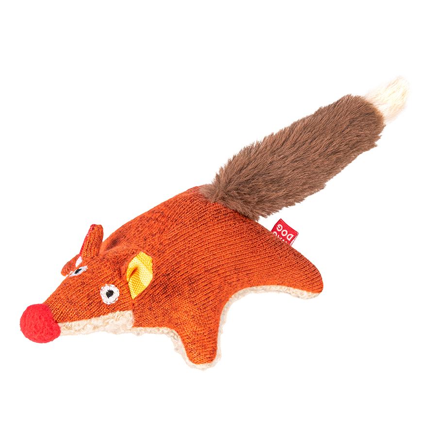 Іграшка для собак WAUDOG Fun Plush Лисиця, трикотаж, Ш 4 см, Д 14 см, S — фото 2