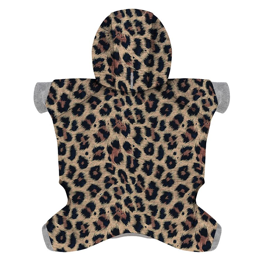 Комбінезон для собак WAUDOG Clothes малюнок "Леопард", софтшелл, S30, B 50-55 см, С 35-39 см — фото 2