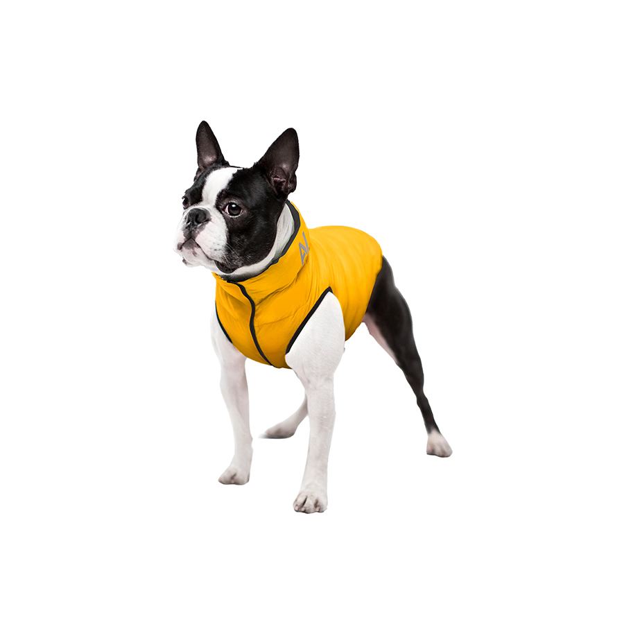 Курточка для собак AiryVest двостороння, M47, A 44-47, B 69-72, C 41-44, жовто-чорна — фото 4