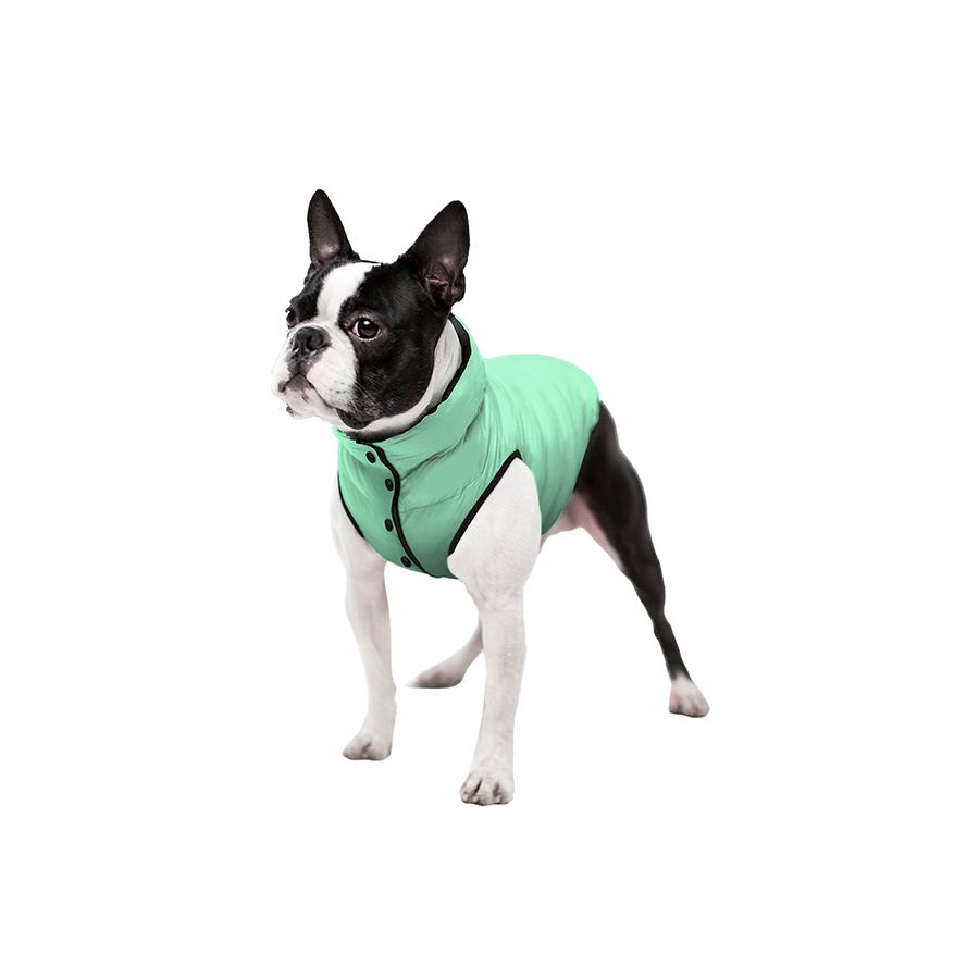 Курточка для собак WAUDOG Clothes Lumi, світлонакопичувальна, M47, А 44-47 см, В 69-73 см, С 41-45 см — фото 3