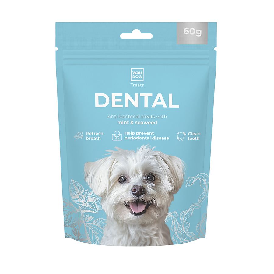 Ласощі для собак WAUDOG Treats Dental Паличка для чистки зубів з м’ятою та водоростями, 60 г — фото 3