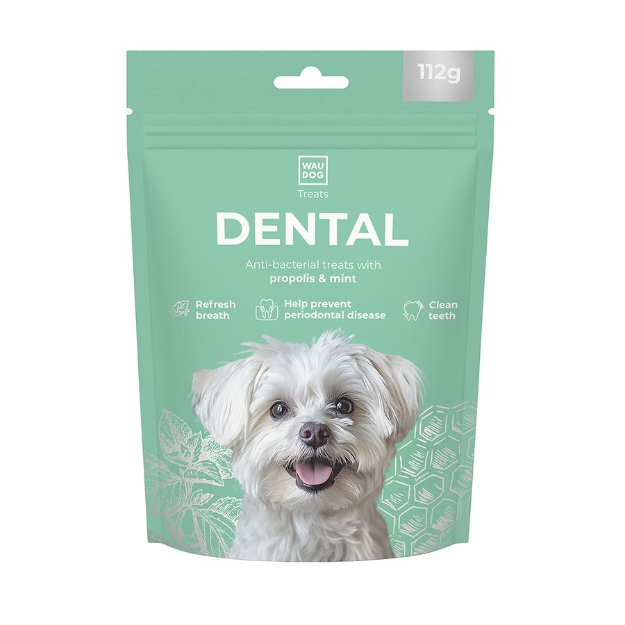 Ласощі для собак WAUDOG Treats Dental Кістка для чистки зубів з м’ятою та прополісом, 112 г — фото 3