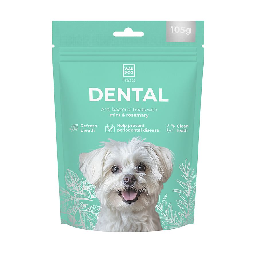 Ласощі для собак WAUDOG Treats Dental Паличка для чистки зубів з м'ятою і розмарином, 105 г — фото 3