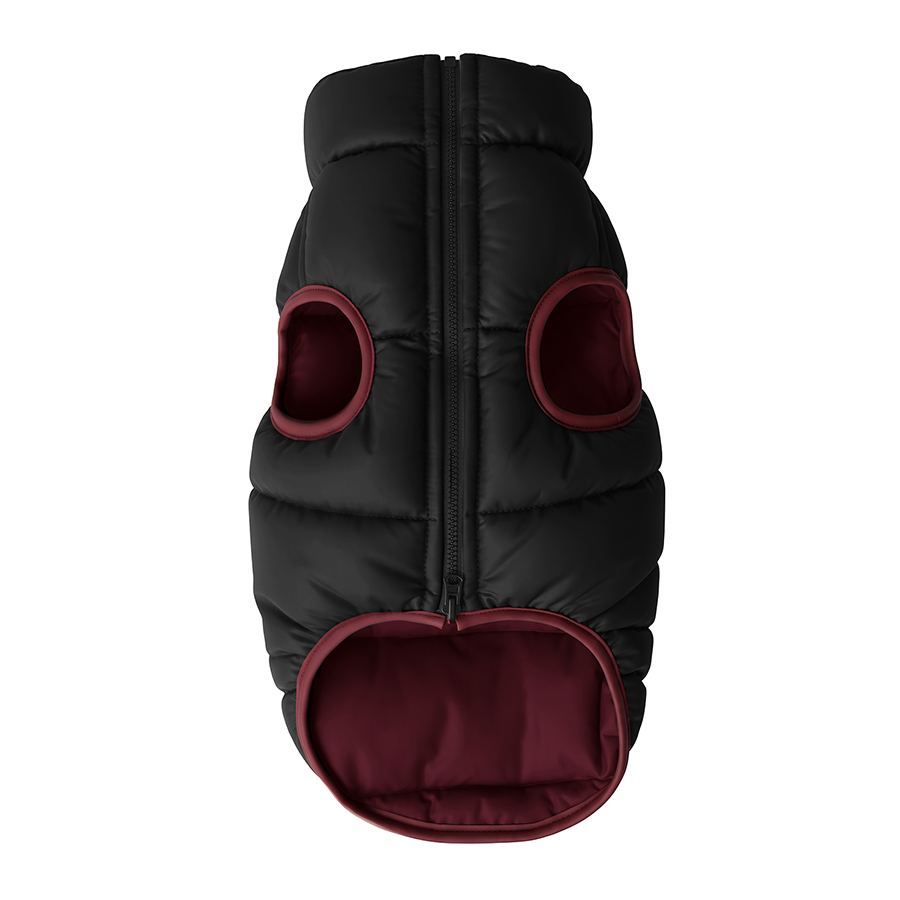 Курточка для собак WAUDOG Re-clothes двостороння, S40, A 38-40, B 52-54, C 33-38, бордовий, для собак — фото 5