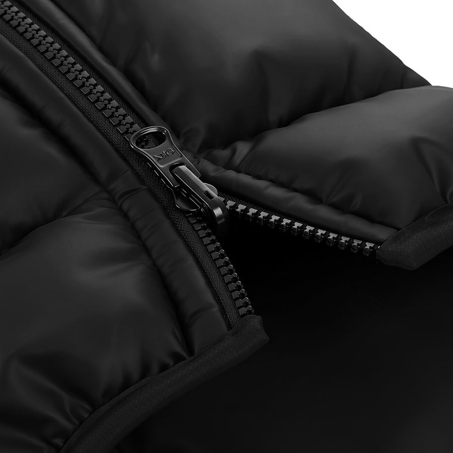 Курточка для собак WAUDOG Re-clothes двостороння, з переробленого поліестеру, S30, A 27-30, B 57-59, C 46-50, чорний — фото 4