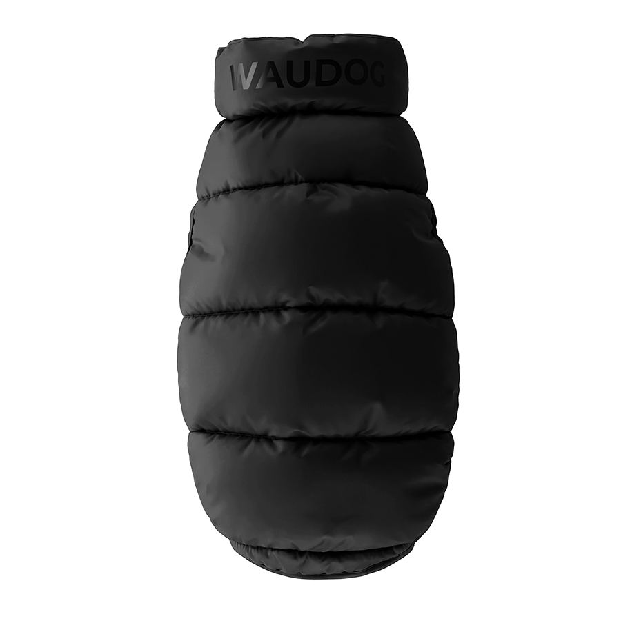 Курточка для собак WAUDOG Re-clothes двостороння, з переробленого поліестеру, S40, A 38-40, B 52-54, C 33-38, чорний — фото 4