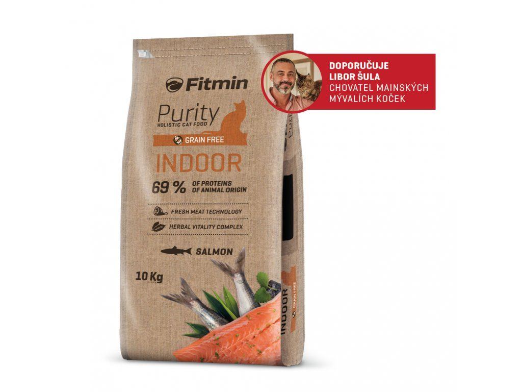 Fitmin cat Purity Indoor (для домашніх котів з лососем та рибою), 10 кг, 532114023, Немає в наявності