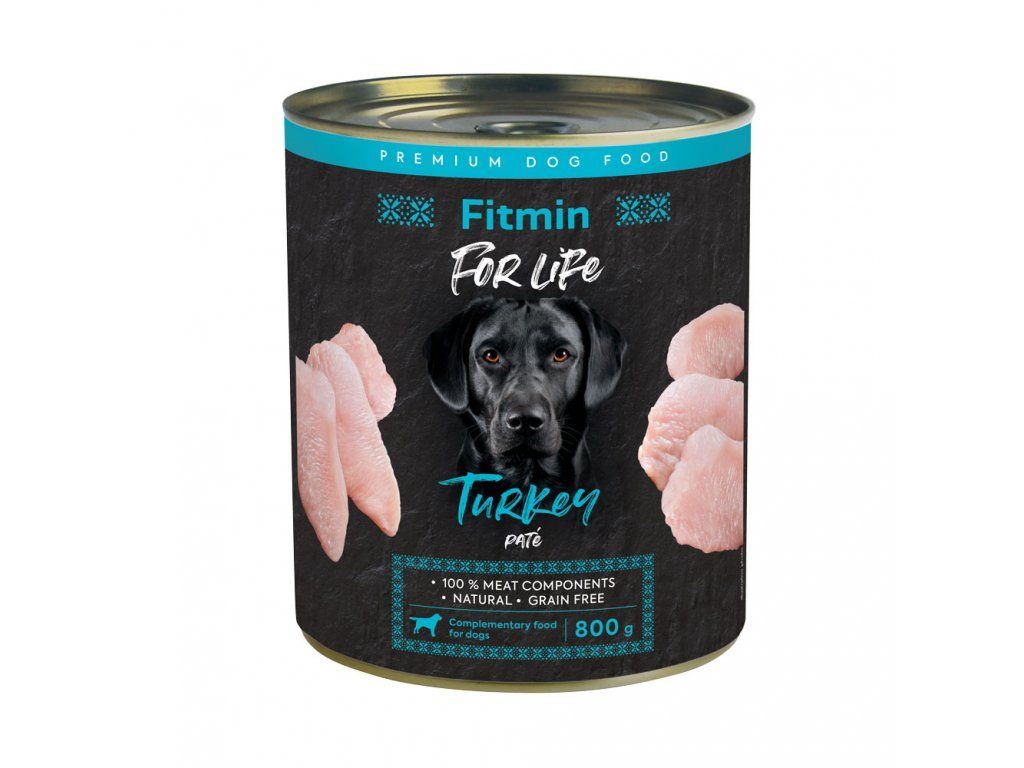 Fitmin For Life консерва для собак (для дорослих) з індичкою, 800 г