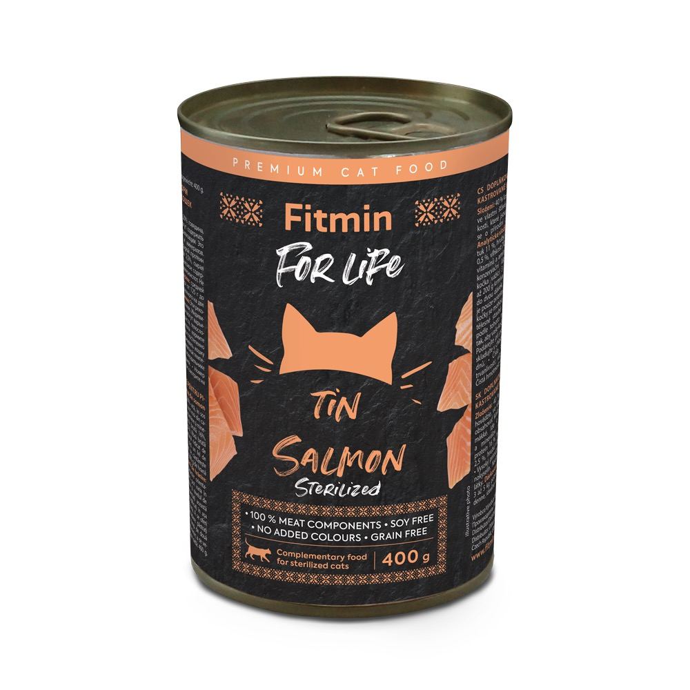 FFL cat tin Salmon Sterilized 400г