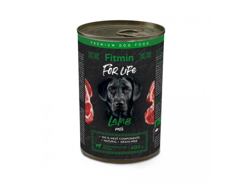 Fitmin For Life консерва для собак (для дорослих) з ягням, 400 г