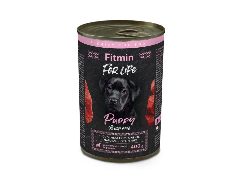 Fitmin For Life консерва для собак (для цуценят) з яловичиною, 400 г