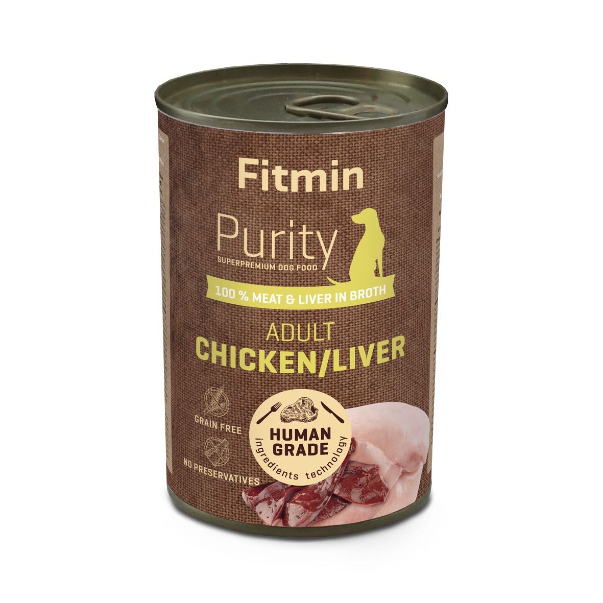 Fitmin dog Purity tin chicken with liver 400г