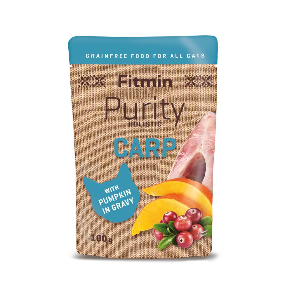 Fitmin cat Purity pouch Carp with pumpkin 100г